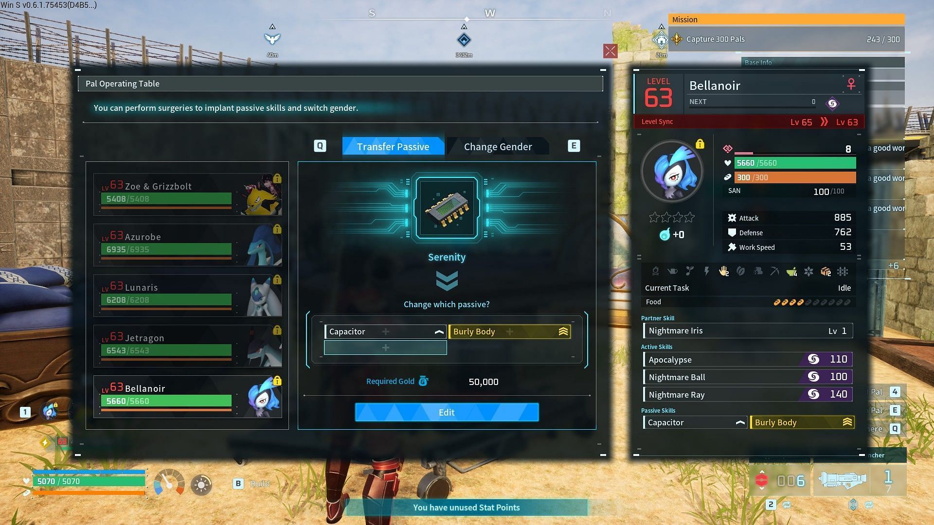 Each yellow mod will cost 50k gold (Image via Pocketpair)